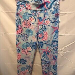 Lilly Pulitzer Blue and Pink Patterned Leggings